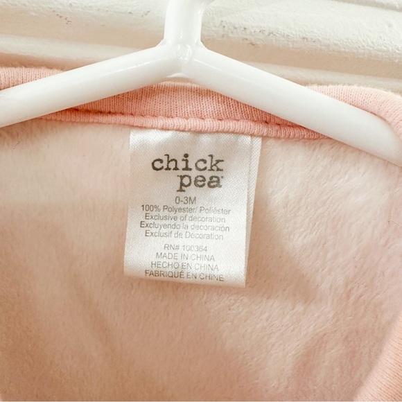 Chick Pea Baby Girl Sherpa Teddy Sleep Sack Pink 0-3 Months - Picture 3 of 3